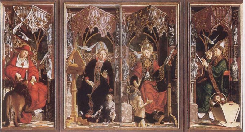 Altarpiece of the Earyly Chuch Fathers, PACHER, Michael